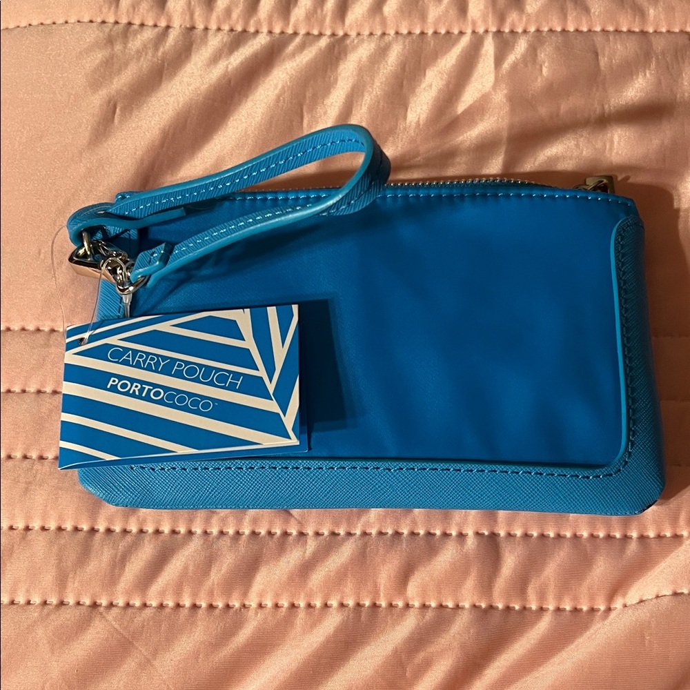 Blue Wristlet Clutch